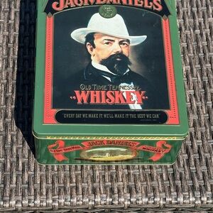 Jack Daniels Green and Red Vintage Whisky Tin